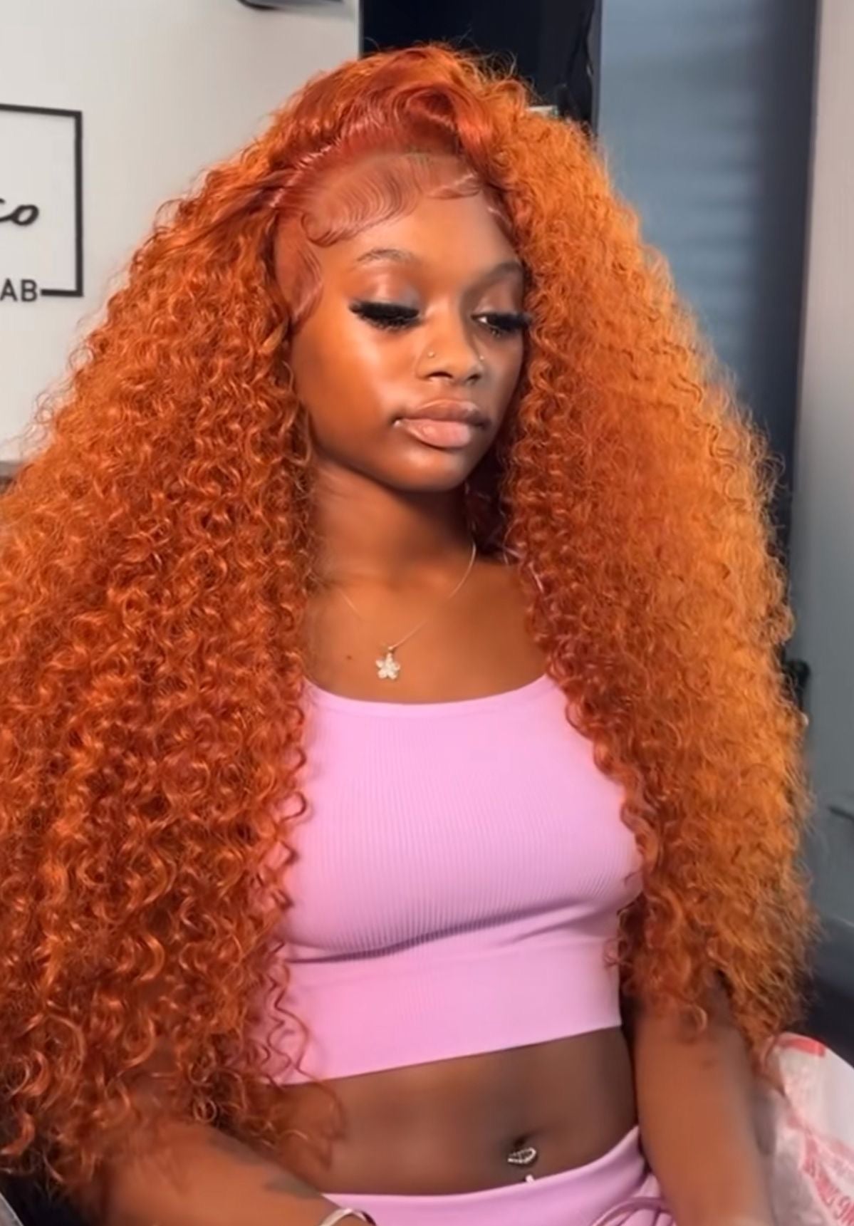 13x4, 13x6 HD Lace Orange Ginger Curly Deep Wave Frontal Wig