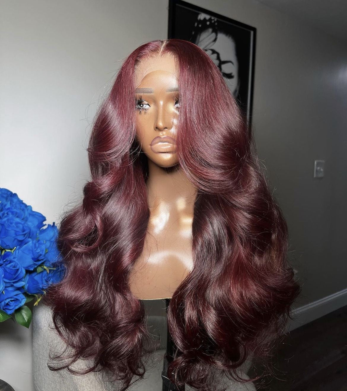 13X6, 13X4 Hd Pre-plucked Lace Burgundy 99J Body Wave Lace Front Wig