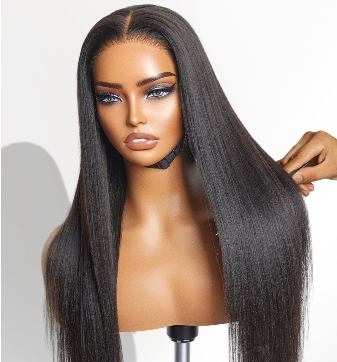 Glueless Wear and Go Bone Straight 5x5 Pre-Cut Lace Closure Wig