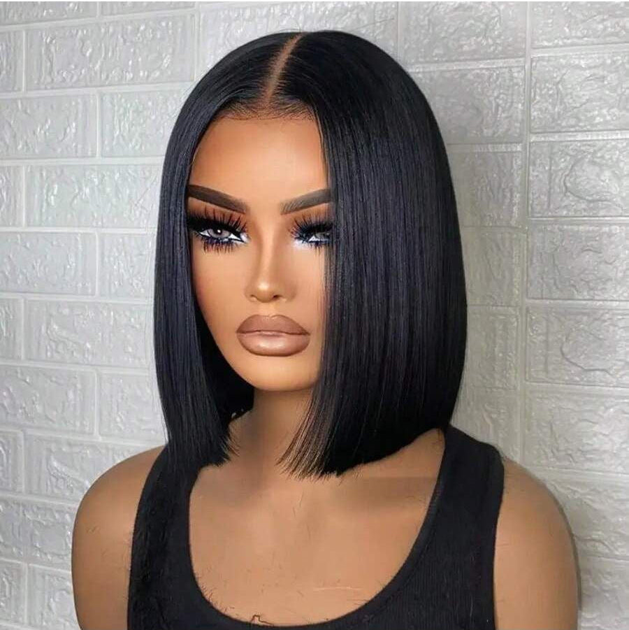 Wear And Go Glueless Bob Straight Pre Cut Lace Front Wig