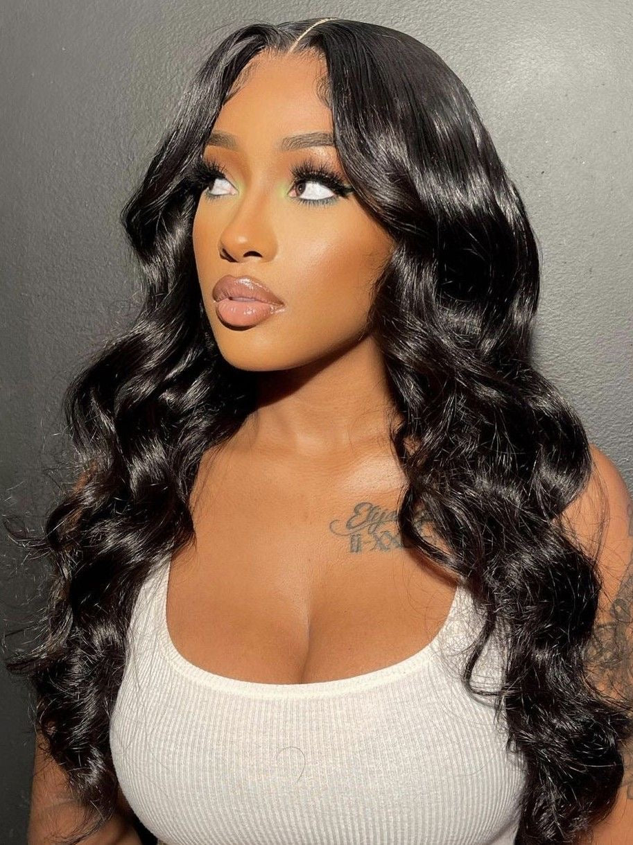 13x6 Remy Transparent HD Lace Body Wave Glueless Lace Frontal Wig